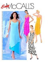 3231 EZ ASYMMETRIC SLIP DRESS LENGTHS PATTERN 4-10,12-18